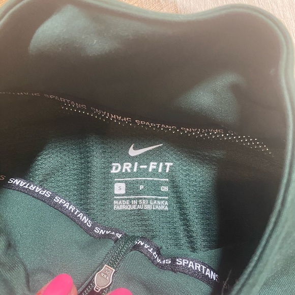 Nike Michigan State Spartans 1/4 Zip Pullover - Picture 6 of 7